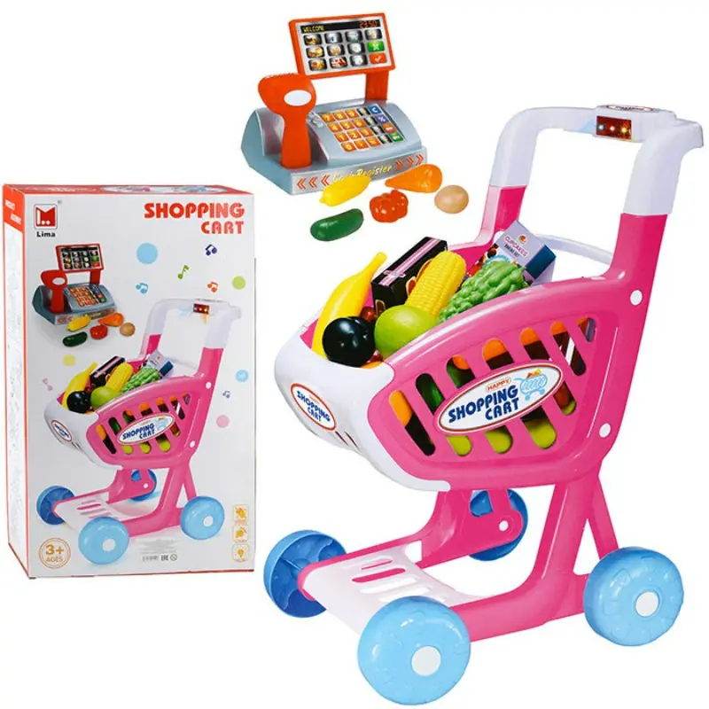 Shopping Cart Toy For Kids With Shopping Trolley 1