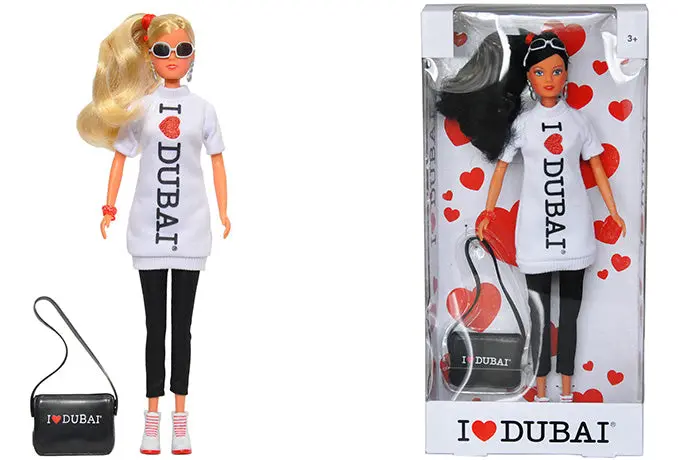 Simba - I Love Dubai Doll With Black Shoulder Bag 1