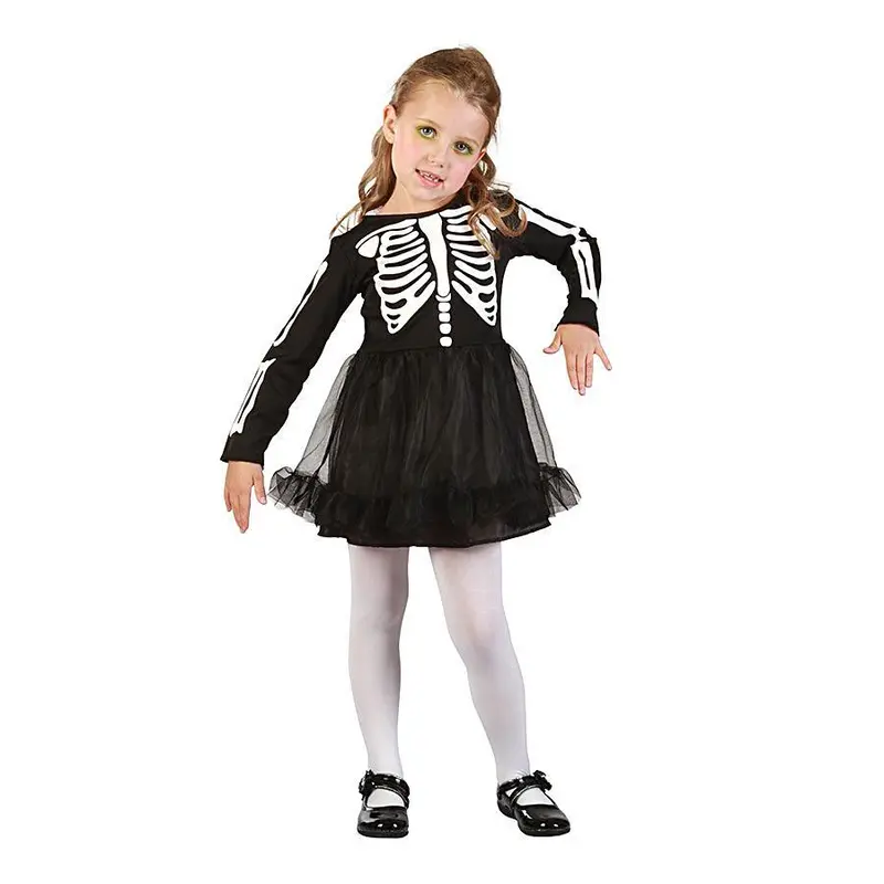 Skeleton Girl Toddler Costume 1