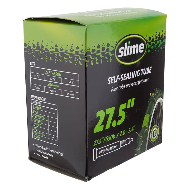 Slime Presta Valve Self Sealing Inner Tube 27.5X2.00-2.40 48Mm 1