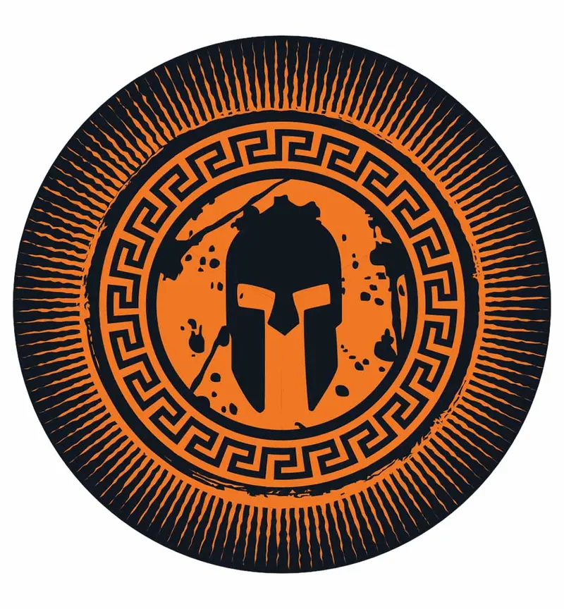 Spartan Kids' Medallion Vinyl Sticker 1