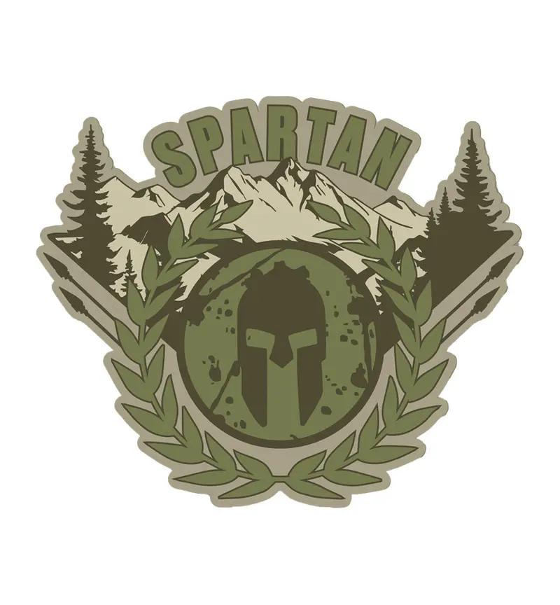 Spartan Mountains Vinyl Sticker 1