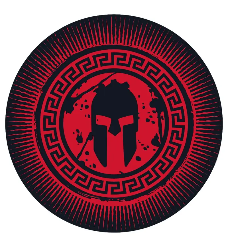 Spartan Sprint Medallion Vinyl Sticker 1