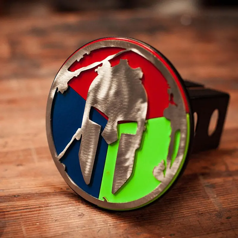 Spartan Trifecta Helmet Trailer Hitch Cover 1