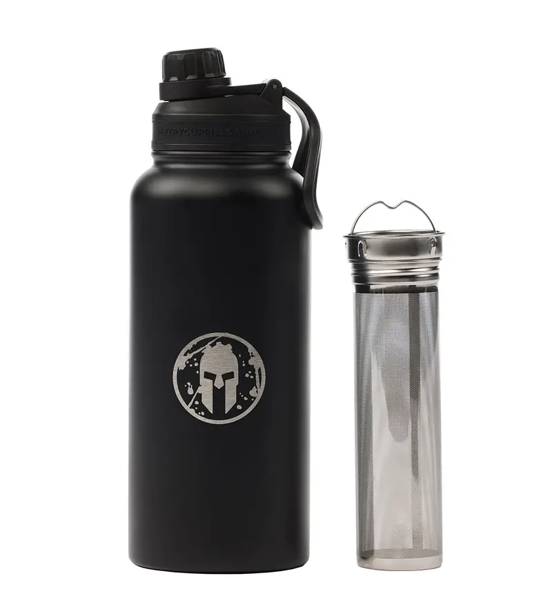 Spartan X Grosche Helmet Logo Water Bottle 32Oz 1