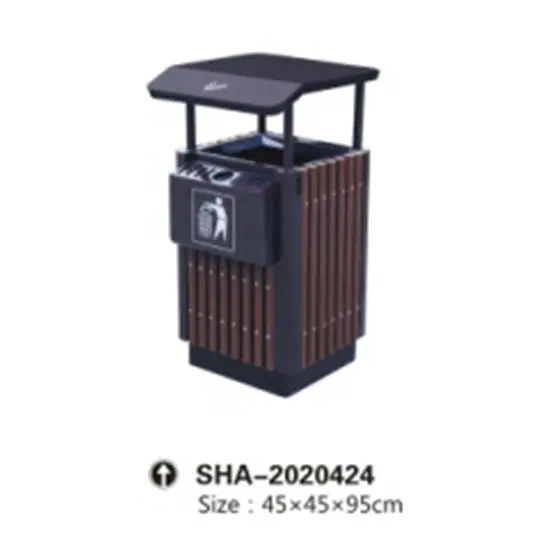 Standard Cabinate Single Wooden Trash Bin For Kids-Hut In Head 1 1