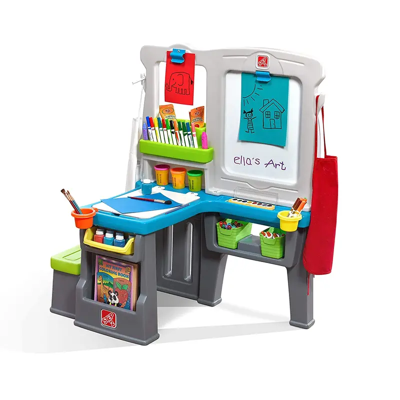 Step2 Great Creations Art Centre (3+ Years), Multicolor Play Set For Kids ,Drawing And Writing Study Table ,Educational Toy Set, Multiple Use 1
