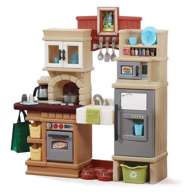 Step2 Heart Of The Home Kitchen | Large Play Kitchen With Play Food | Over 40 Kitchen Accessory Toys Included 1