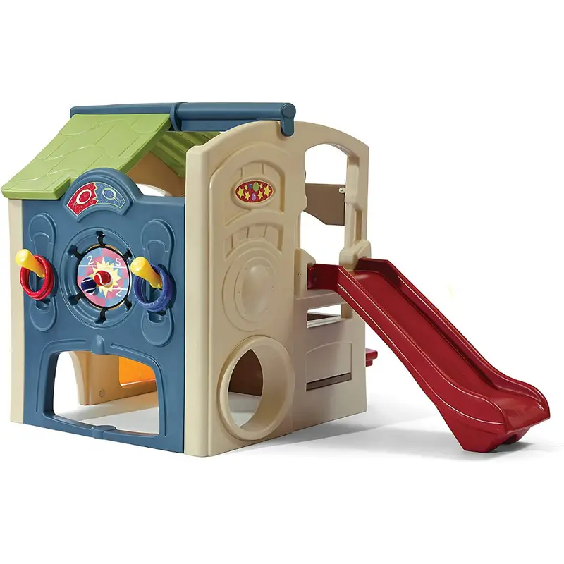 Step2 Neighbour Hood Fun Centre Refresh Outdoor All-In-One Backyard Activity Center For Kids - Multi Color,  With Slide, 1