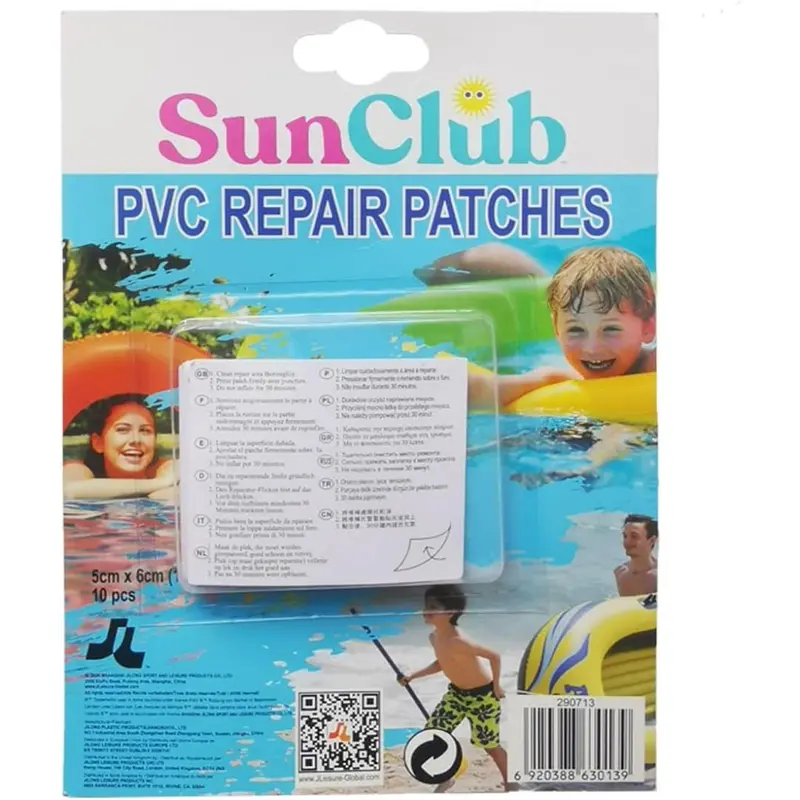 Sun Club Pool / Pvc Repair Kit, Inflatable Toys Repair Patches 5X6 Cm 10 Pcs. 1