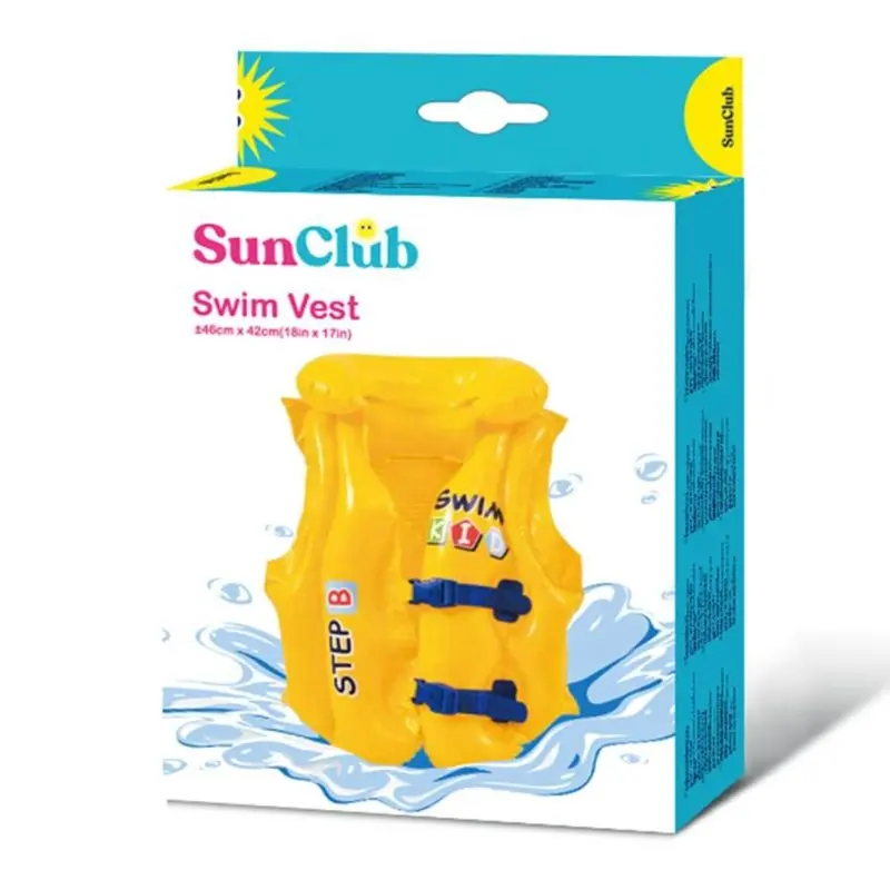 Sun Club Swim Vest B Outdoor Inflatable Water Sports Pool Floating Swimming Toys For Kids 1