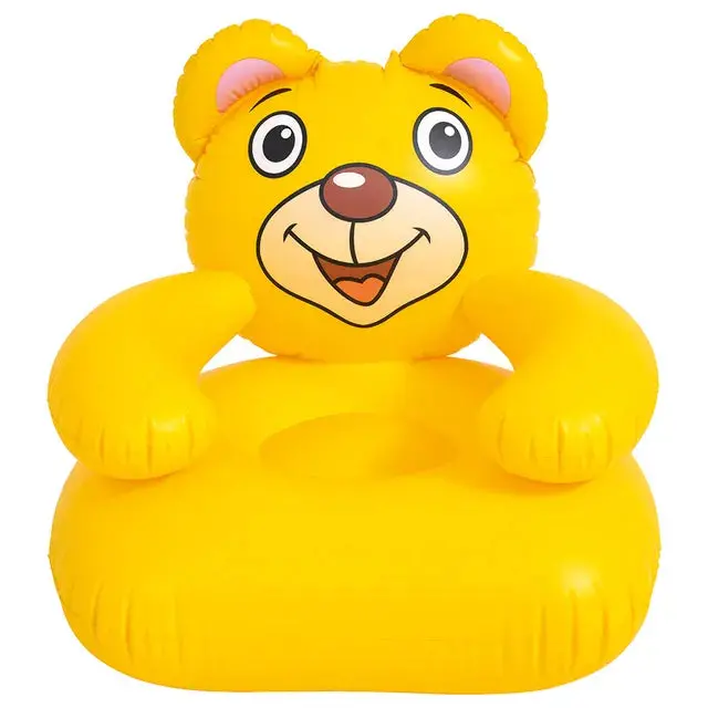 Sun Club Yellow Bear Comfortable Pvc Inflatable Kids Animal Sofa Pool Chair - Jilong 1