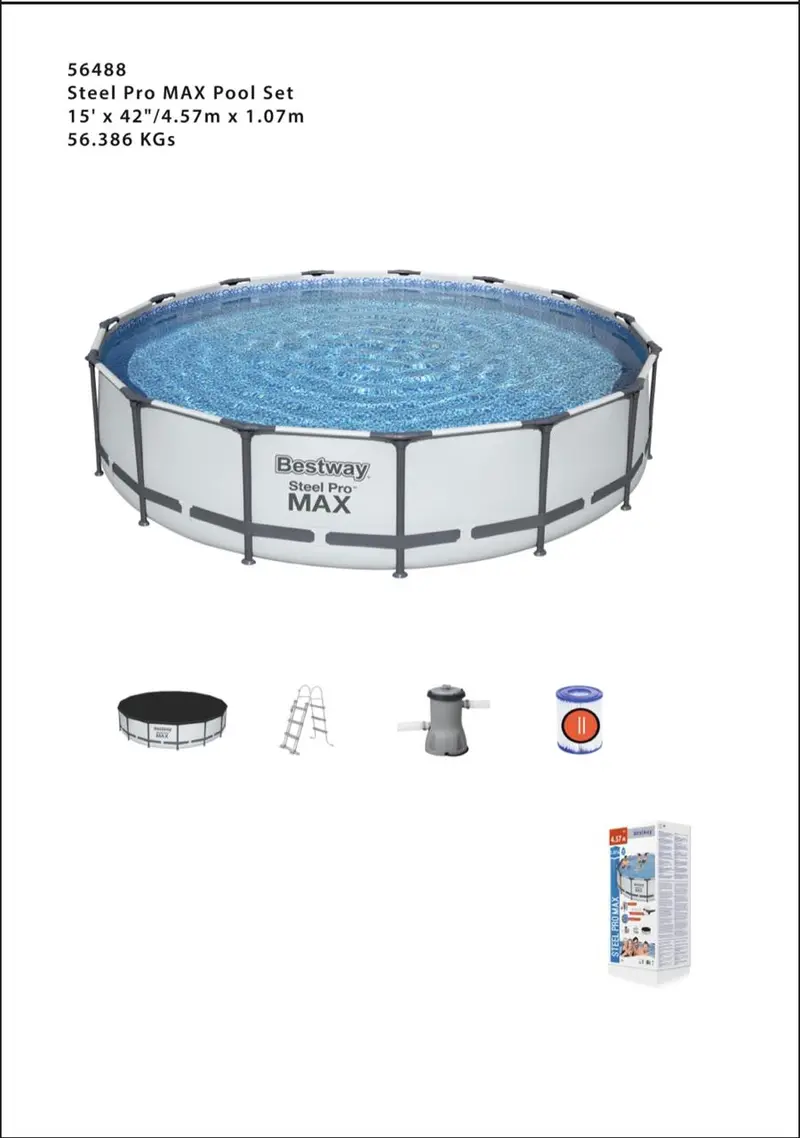 Swimming Pool Of Bestway Circular Steel Pro Max 1