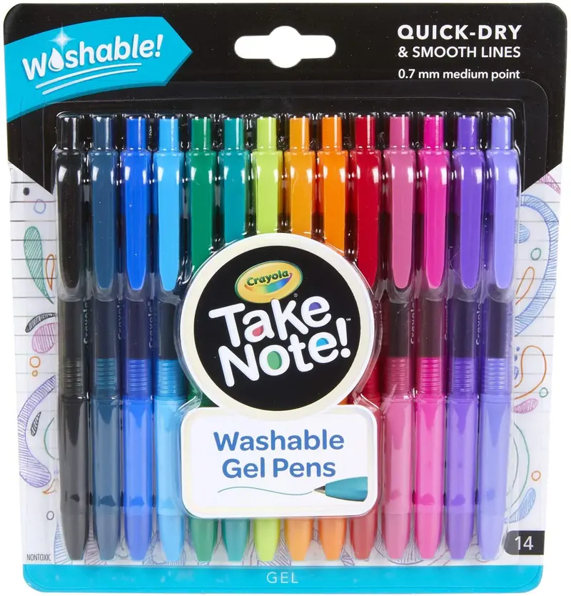 Take Note! Washable Gel Pens 14 Ct. 1