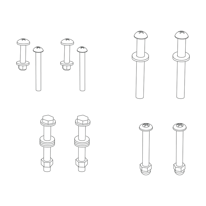 Thule - Body Replacement Hdw Kit Sport - 1540105056 1