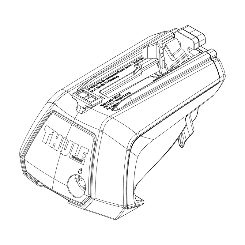 Thule - Foot Thule Evo Raised Rail - 1500054676 1