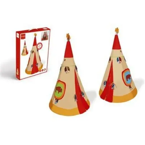 Tipi Tent In Red 1
