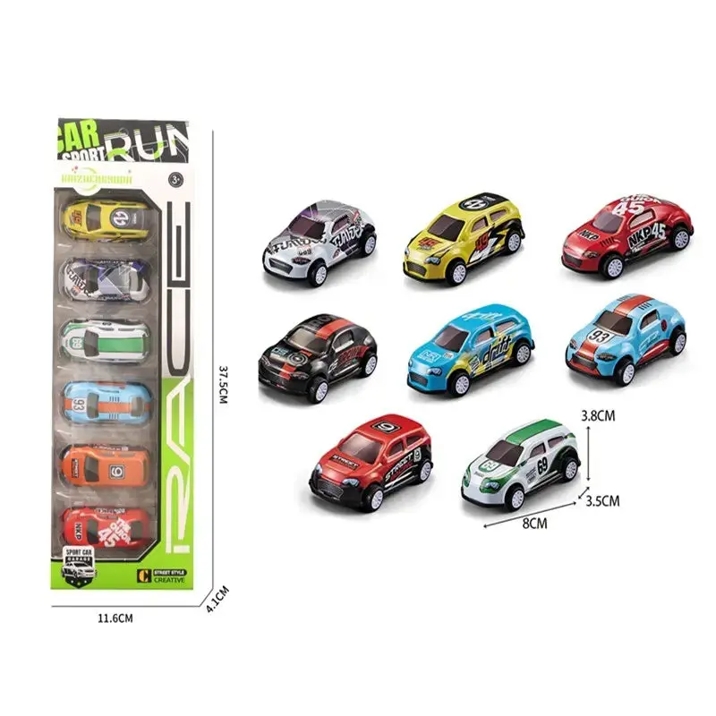 Towable City Car - 6 Pieces Set For Kids 1