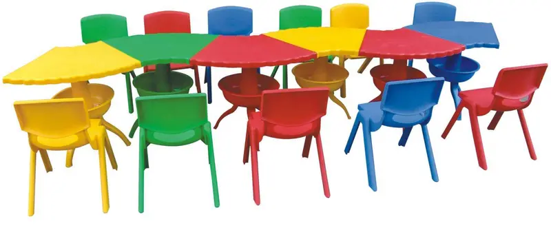 Twisted Fun Multi-Coloured Table And Chairs Set Ready And Assembled 1