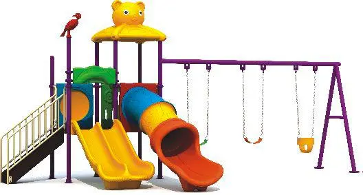 Two Slides, Three Swings Playground 1