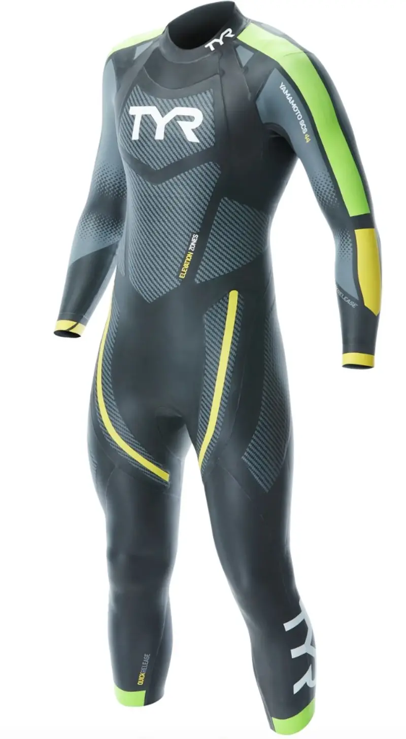 Tyr Men's Hurricane Cat 5 Full Sleeve Wetsuit Black/Green/Yellow Xl 1