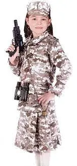 Uae Military Uniform Kids Costume With Skirt 1