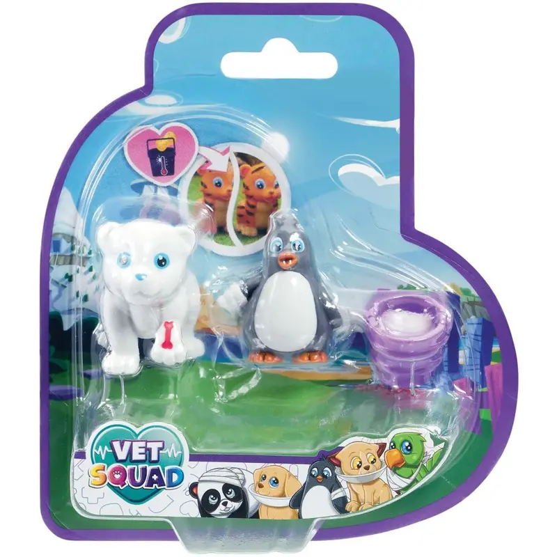 Vet Squad - Animals -Pack Of 3 - Baby Penguin & Pup - Suitable For 4 Years And Above 1