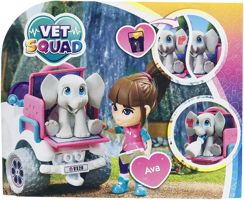 Vet Squad - Forest Rescue - Ava & Quadbike, 3 Inch Articulated Vet Figure With Vehicle, Pet And Accessories - Suitable For 4 Years And Above 1