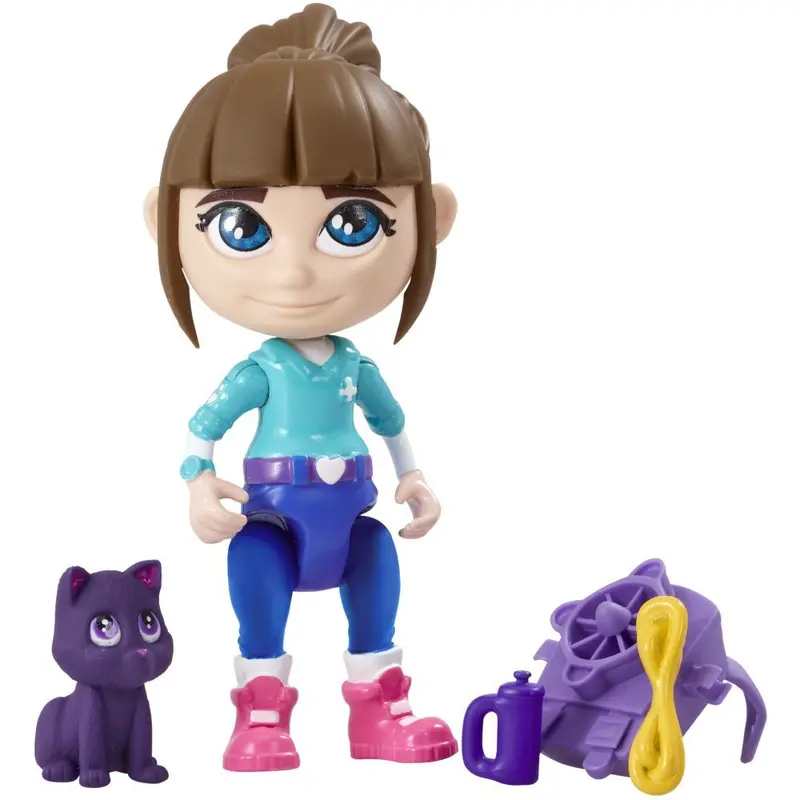 Vet Squad - Yara & Luna The Rabbit -  3 Inch Articulated Vet Figure - Pet And Accessories Included - Suitable For 4 Years And Above 1