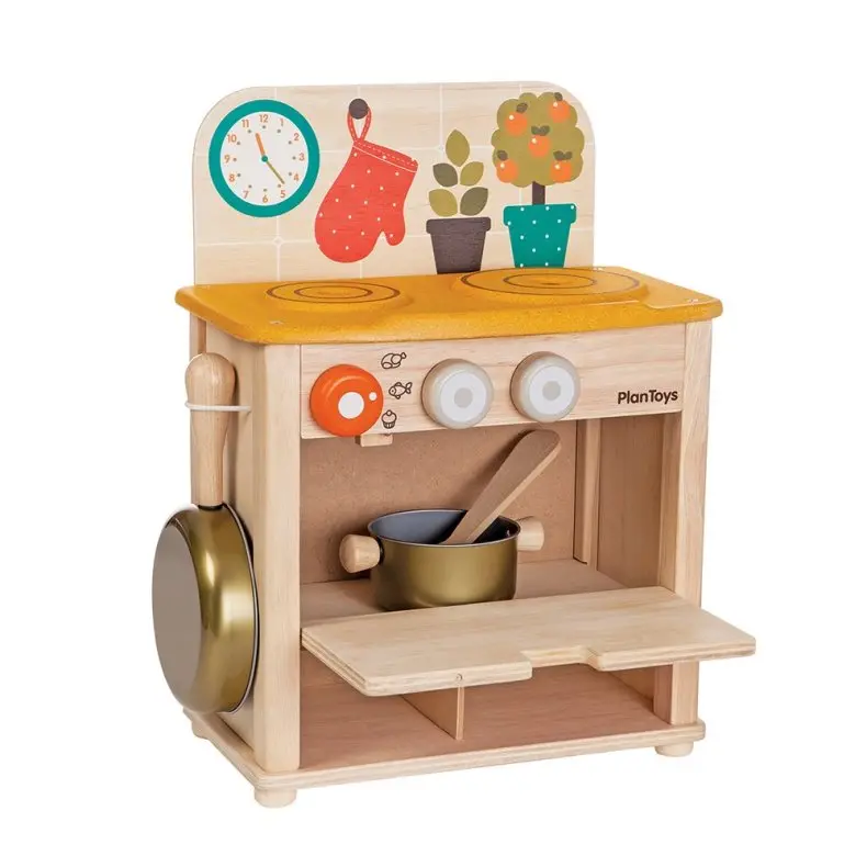 Viga Mini Kitchen- Wooden Set Red 1