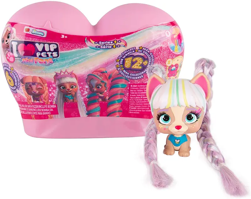 Vip Pets - Mini Fans - 12 Surprise Assorted Dolls - Girls 1