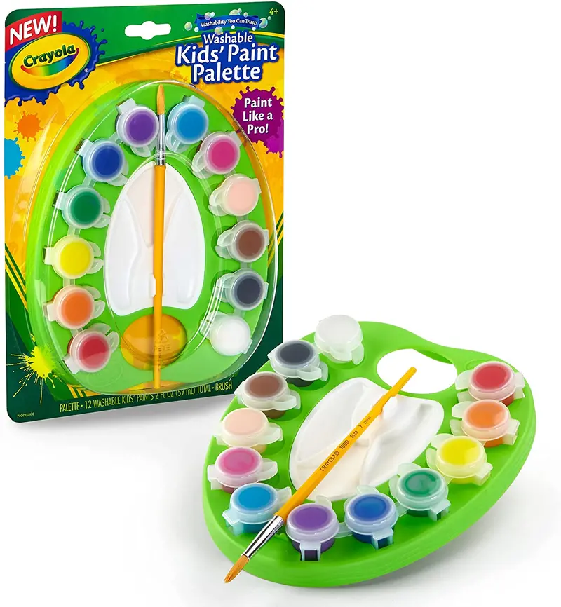 Washable Kids' Paint Pots Palette Set 1