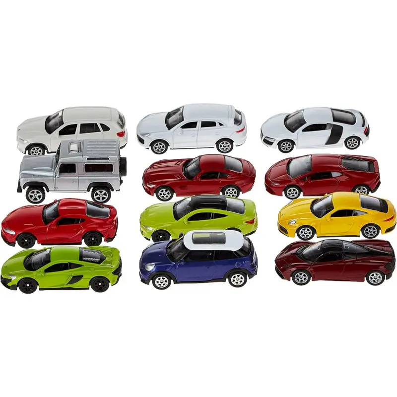Welly - 3" Dicast Metal Scale Model Car 12-Piece Set 1