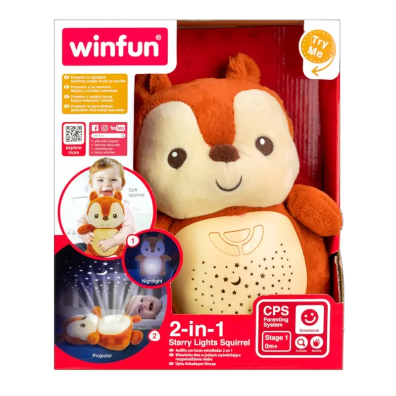 Win Fun 2-In-1 Starry Lights Squirrel 1