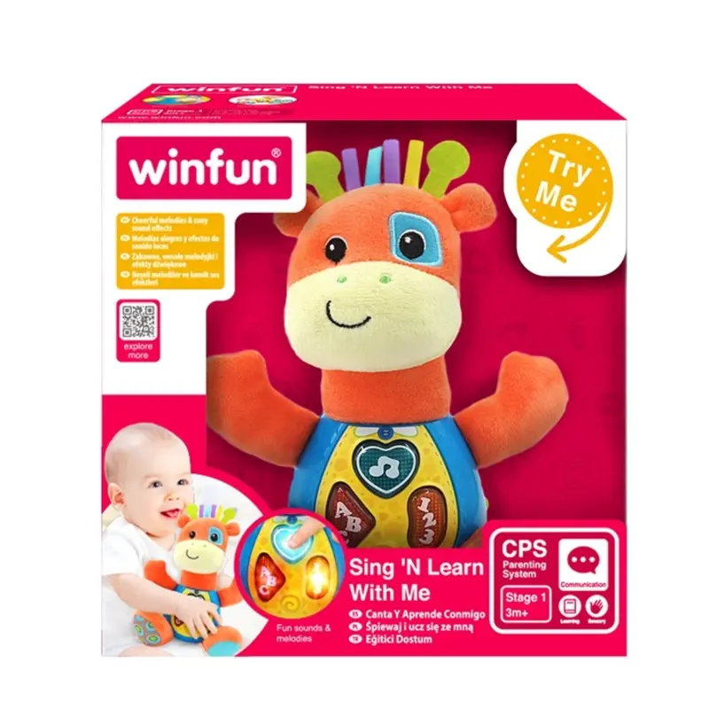 Win Fun Sing 'N Learn With Me Patch The Giraffe 1