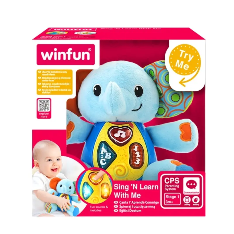 Win Fun Sing N Learn With Me - Timber The Elephant 1