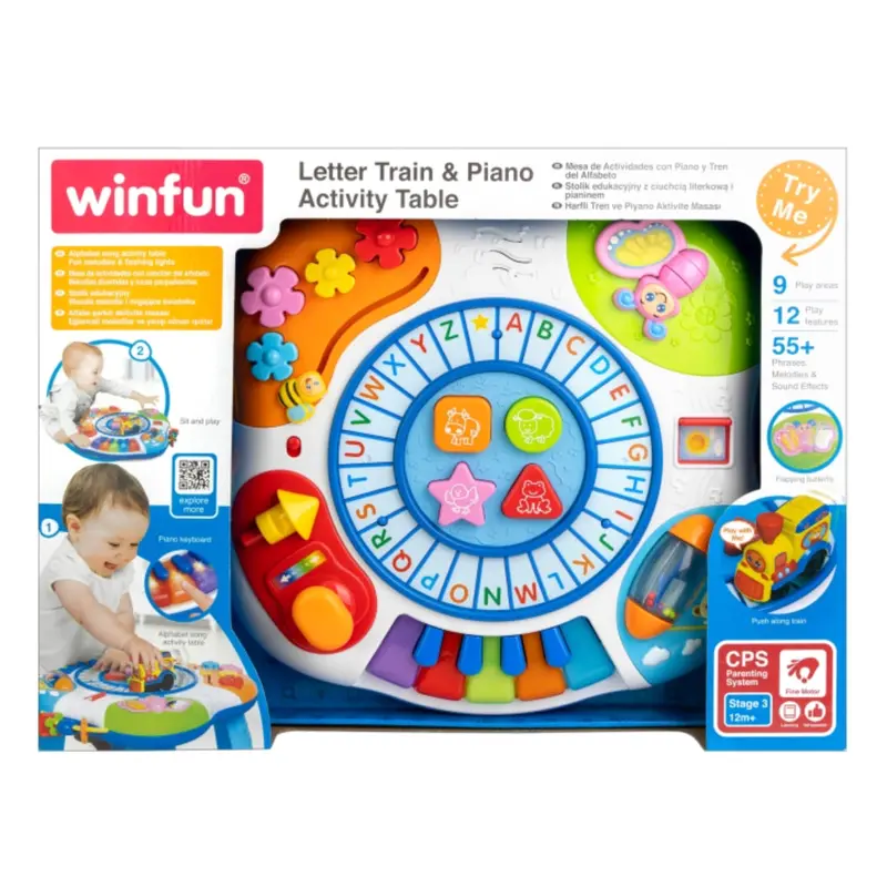 Winfun - Letter Train Piano Table Baby Gear For Kids Age 12M+ 1