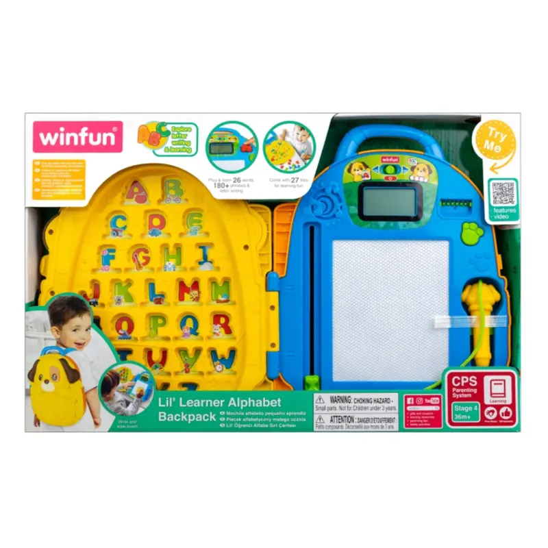 Winfun Lil Learner Alphabet Backpack -  3 Years And Up 1