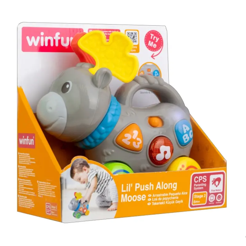 Winfun Lil Push Along Moose Toy 1