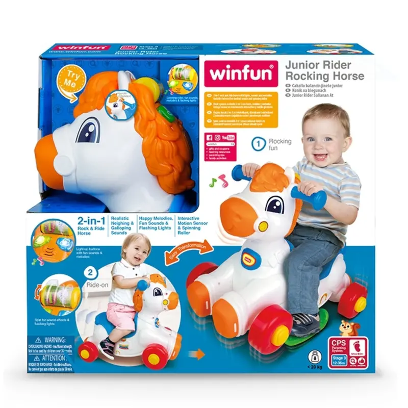 Winfun Multi-Color Jr. Rocking Horse -Recommended For Ages 12 - 36 Months 1