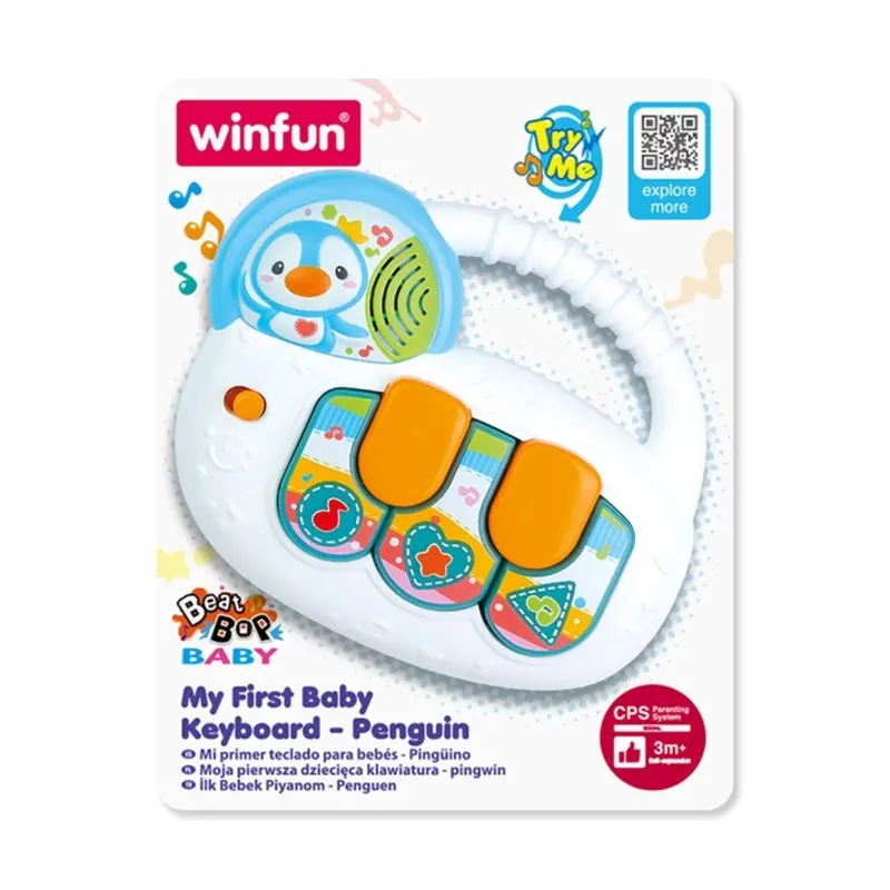 Winfun My First Baby Keyboard Piano Tunes Penguin Shape 1