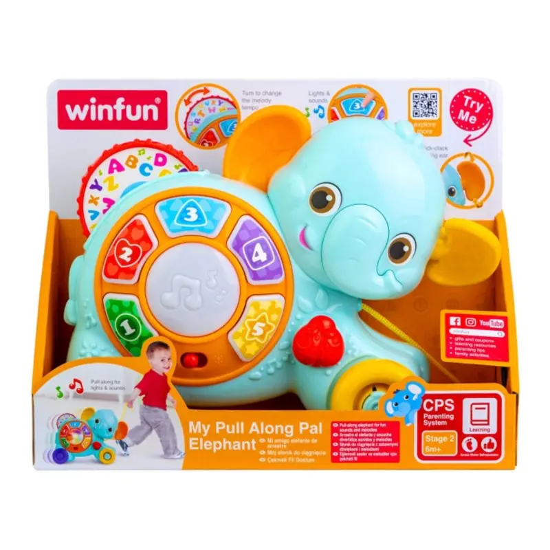 Winfun My Pull Along Pal Elephant 1