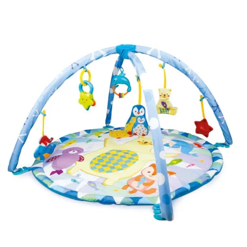 Winfun Polar Fiesta Activity Playmat With Hanging Toys, For Newborns And Up 1