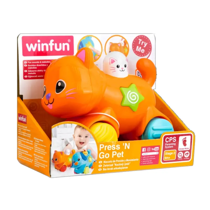 Winfun Press 'N Go Pet Kitten Toy 1