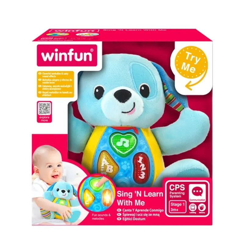 Winfun Sing 'N Learn With Me Blueberry Pup Toy 1