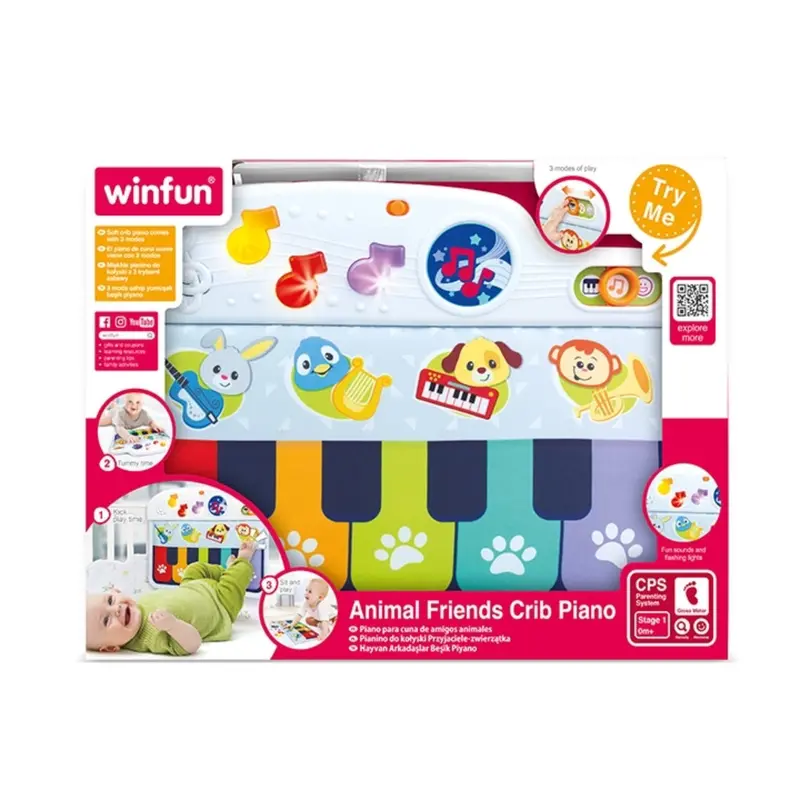 Winfun Sounds 'N Tunes Crib Piano For Infants 1