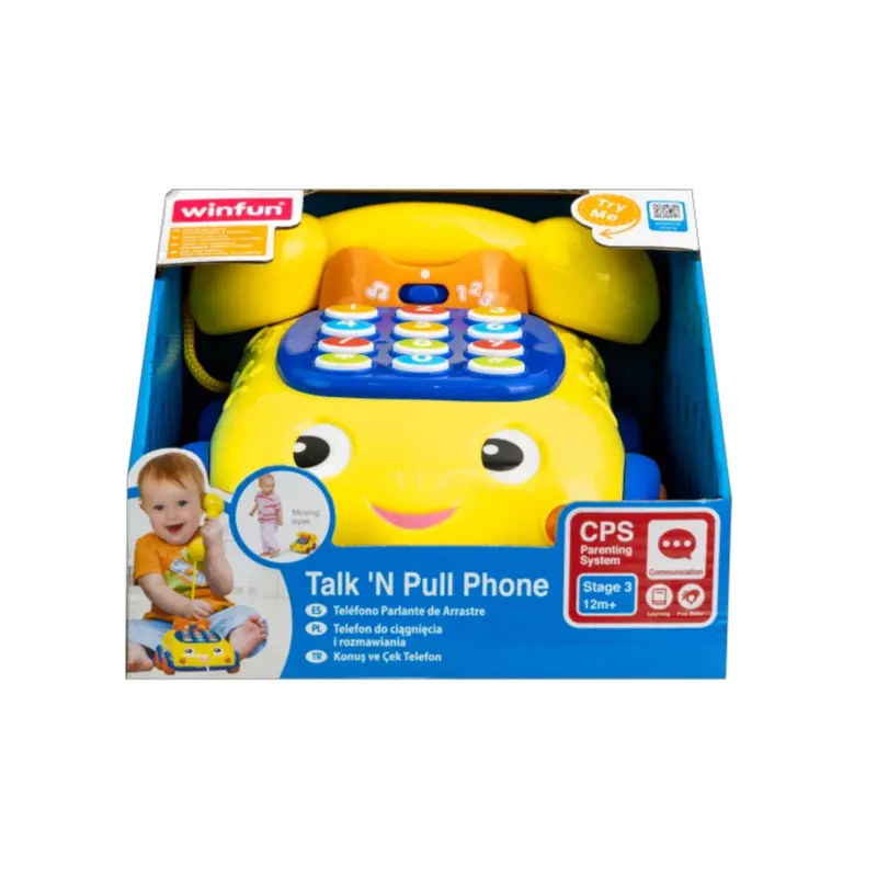 Winfun Talk 'N Pull Phone Early Learner Toys For Kids 1