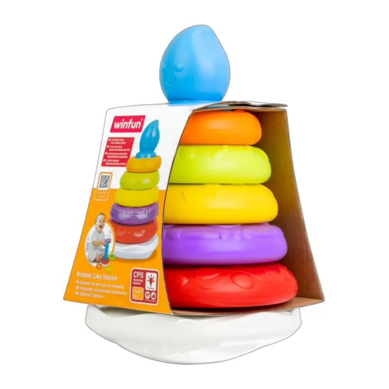 Winfun - Wobble Cake Stacker Toy For Kids 1