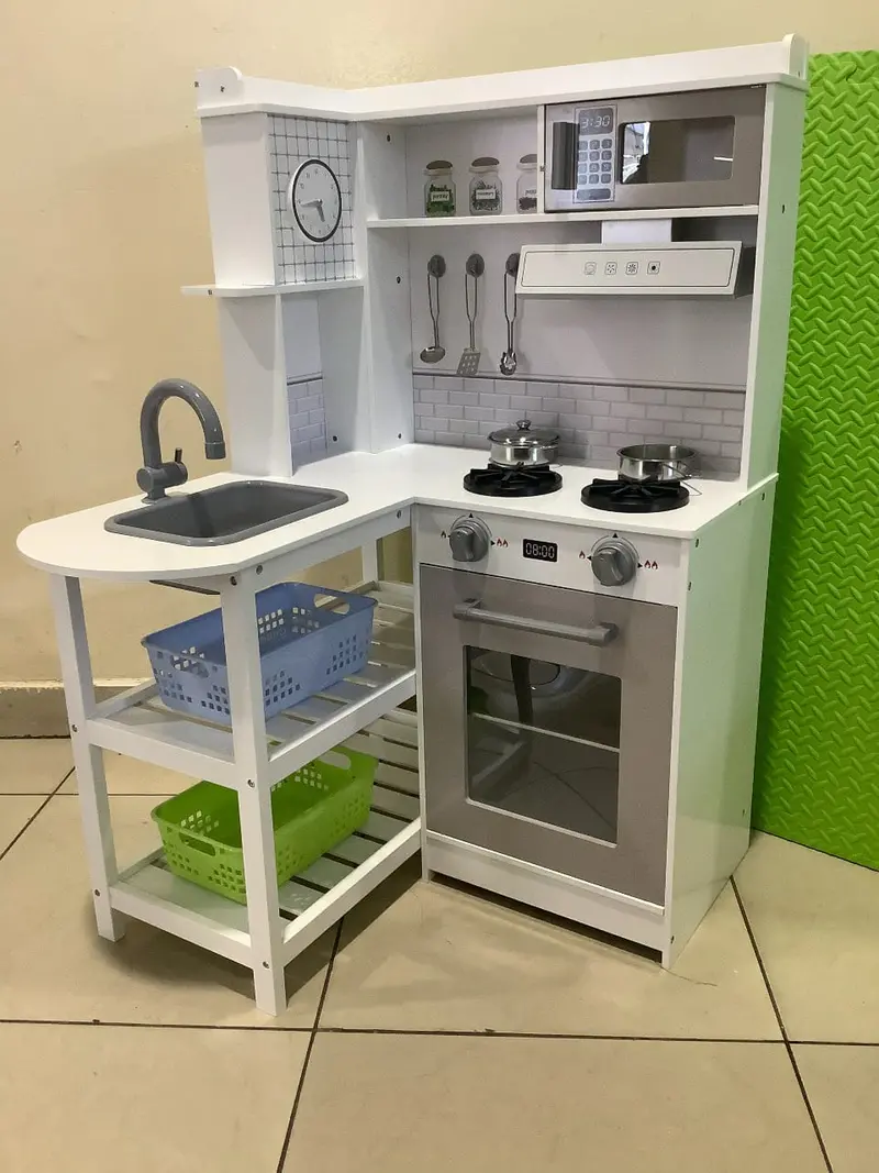 Wooden Kitchen With Oven 1