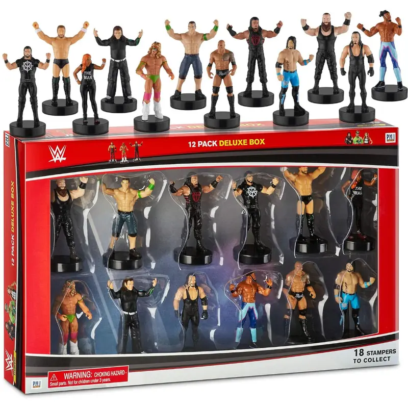 Wwe 12 Pack Deluxe Box Stampers Brand New Ultimate Warrior, 12 Pcs Deluxe Pack (S1) 1